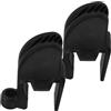MAGICLULU Clip Paraurti per Barche in Plastico Nero Ganci Regolabili per Parafanghi, Facile Installazione e Lavorazione Fine, per Protezione Pontili e Imbarcazioni