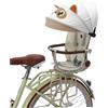 Goutdori Seggiolino da Bici per Bambini reclinabile Regolabile Beige | Morbida imbottitura per il massimo comfort, adatta alla maggior parte delle bici per adulti, ideale per i percorsi in famigl