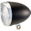 Onogal 3238 - Luce per fanalino anteriore, a 3 LED, batterie incluse, per bicicletta stile retro, classico, colore: nero