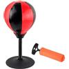 Hellery Punching Ball da Tavolo Palla da Sacco Velocità Gioco in Similpelle Pu con Molla in Acciaio E Fissaggio a Ventosa con Pompa Adatto per Ufficio, Senza Guanti