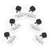 Totority Pellicola Protettiva in PVC Adesivo Pezzi 6 Racchetta Ping Pong | Doppia Faccia, Spessore Maggiorato, Finitura Lucida, Protezione Massima