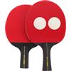 Sosoport Set di Racchette da Ping Pong con Impugnatura Antiscivolo Palline Incluse in Legno per Allenamento a Casa a Scuola, Adatto a Studenti e Squadre Scolastiche