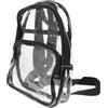 Uonlytech Zaino Trasparente in Pvc Nero Mini, Pratico e Portatile per Viaggio