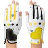 Zpengtai Guanti Golf Donne Sinistra e destra Sport traspirante 2 Pz/Paio Design senza dita Guanto da golf for Lady