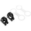 Luxshiny 4 Pezzi Snorkel Clip Universal in Silicone e ABS, Fermacinturino per Maschera Subacquea, Fissaggio Sicuro, Compatibile Maschera e Scuba Mask, per Sport Outdoor e Esplorazione