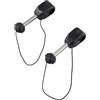 CashMuch 2 perni di bloccaggio per kayak, barra di supporto per gommone, canoa, zattera, antifurto, nero, 10,9 cm