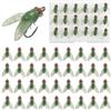 OROOTL Bionic - Esche da pesca a mosca, 36 pezzi, esche a mosca, set di esche a mosca, esche galleggianti, per trote, panfish, acqua dolce, acqua salata, esche morbide artificiali