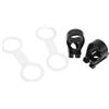 CORHAD 4 Pezzi Clip per Boccaglio in Silicone e ABS, Fibbia a Forma di 8, per Maschera e Snorkel, Fissaggio Sicuro e Confortevole, per Sport Outdoor ed Esplorazione Oceanica,