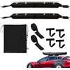 Generic Pads Barre portatutto 2 pezzi robuste morbide antiscivolo | Tappetino da paddle per barre da tetto per canoa, tavola da surf, snowboard, sci, SUV, campeggio, camion