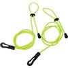 NexRen Guinzaglio regolabile per pagaia kayak, 2 pezzi, corda in gomma regolabile (verde)