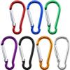 REBECCAGIBSON 35pcs Piccolo Moschettone, 46 x 2,2 cm Portachiavi in Alluminio Mini Moschettoni, Per Zaini, Campeggio, Tenda, Viaggio, Pesca, Guinzagli Per Cani