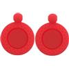 Luxshiny 2 Pezzi Marcatore per Pallina da Golf in Silicone Rosso, Marcatore di Posizione Portatile per Cappello e Pallina, Accessorio Golf per Allenamento