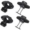 Cabilock 4 Pezzi Tappo di Scarico Kayak Nero in Pp per Canoe e Dinghy | Sistema di Ritenzione, Impedisce Infiltrazioni, Svuota L'acqua Interna