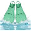 Boosteady Pinne da nuoto con tacco aperto - Pinne in silicone a lama corta per adulti e ragazzi, design a bassa resistenza con drenaggio delle dita, include borsa per il trasporto in rete
