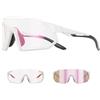 SCVCN Occhiali Sportivi Fotocromatici da Ciclismo UV400 TR90 Unisex S471 | Lenti fotocromatiche, design avvolgente leggero, aste flessibili, ideali per ciclismo, corsa e sport outdoor