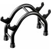 Baoblaze Portapesi Palestra Rack Manubri Supporto Manubri Porta Bilancieri Organizer in Acciaio al Carbonio Struttura Ad Arco Antiscivolo Salvaspazio Adatto, Nero