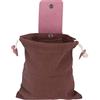 Mtlavishness Borsa per foraggiamento Design con fibbia Carico di 2 libbre Materiale leggero in tela portatile Custodia pratica pieghevole per esterni, tela, pelle PU, ca. 88 g 3,1