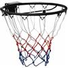 ZXQVLMRS Canestro da basket da 45 cm di diametro, in robusto acciaio, per montaggio a parete, per giochi in interni ed esterni