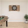 VGLQNRPT Armadietto per bersaglio in legno effetto rovere Artisan, con chiusura magnetica, 56 x 12 x 63 cm, per accessori per freccette