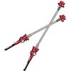 DONGLING Rilasci Rapidi per Bicicletta Spiedini for mozzo Ruota Bici Bicicletta Titanio Ti ASSE QR MTB Strada Sgancio rapido 9mm 5mm Anteriore 100mm Posteriore 135mm(Red)