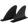 KALLORY 2 Pezzi Pinna per Kayak e Paddleboard in PVC Nero Stabilizzatore per Sport Acquatici, Riduzione Rumore Subacqueo e Maggiore Stabilità per Avventure in Acqua