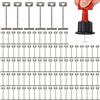 Mimdixy 100 Perni Aghi a T in Acciaio Di Ricambio, Livellatore Piastrelle Riutilizzabili, Strumenti Costruzione, Livellamento Sostituzione T-Pins Strumento Costruzione per Costruzione Pareti Installazione