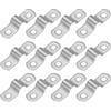PATIKIL 12 Pz Fascetta Rigida Per Tubi Acciaio Inox 304 8mm Supporto A U | Con 2 Fori, 1/3, Per Fissaggio Tubi Cavi E Fili, Spessore Elevato