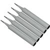 Generico Set 5 Punte di Ricambio per Stazione Saldante 937 e Saldatore 070D - Punta Fine 0,5mm Tonda Modello N1-26 - Ricambi Alta Precisione per Saldatura a Stagno Professionali (Diametro Innesto 6mm)