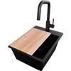 PRIMAGRAN Lavandino da Cucina al Mobile 40cm + Rubinetto, 38x50cm