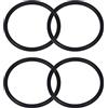 Othmro O-ring in gomma nitrilica, 44 mm, diametro 38 mm, larghezza 3 mm, guarnizione di tenuta metrica, Buna-N, confezione da 4