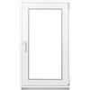 Framex Fenstiger Finestra Cantina PVC 40x80 cm Bianco Anta-Ribalta DIN Destra | Doppio Vetro 32 mm, Larghezza x Altezza: 400 x 800 mm, per Cantina, Garage, Casetta da Giardino e Ripostiglio