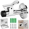 EclipseGuard Fermaporta in Acciaio Inox per Esterni - Arresto Porta da Parete con Paracolpi in Gomma, Fermaporta per Cancello da Giardino, Porta Terrazza e Garage, Montaggio a Parete