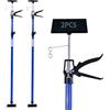 CCLIFE 2 pezzi Sostegno a Soffitto Puntello per solai Telescopico di Sostegno Carico Fino a 30 kg Lunghezza regolabile 115-290 cm