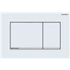 Geberit, Placca di comando Sigma30 115.883.JT.1, per risciacquo a 2 quantità, colore bianco opaco, cromo 115883JT1