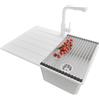 PRIMAGRAN Lavandino da Cucina al Mobile 40cm + Rubinetto, 70x50cm