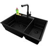 PRIMAGRAN Lavandino da Cucina al Mobile 80cm + Rubinetto, 78x53cm