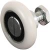 prime-line Products R 7228 Drawer Slide roller, 1 - 1/8 in. Ruota diametro esterno, plastica, convesso, cuscinetti a sfera (confezione da 2)