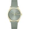 Lacoste Orologio analogico da donna con cinturino in silicone verde salvia testurizzato