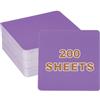 PATIKIL 200 Fogli Di Cartoncino Colorato, 10x10 Cm 320 GSM Cartoncino Spesso Quadrato Carta Bianca Per Stampante Per Fai Da Te Scrapbooking Biglietti Decorazioni Per Feste, Viola