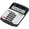 Casio WD-320MT Calcolatrice da Tavolo, Water e Dust Proof, Display a 12 Cifre, Tastiera Rimovibile, Bianco/Nero