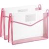 PATIKIL 2 Pezzi Cartelle Espandibili In Plastica Formato A4 Lettera Rosa