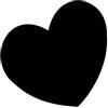 Haberdashery Online Lavagna adesiva nera per scrivere e cancellare con il gesso. Foglio di vinile non rimovibile. Mod: Cuore 29'5 x 27'5 cm