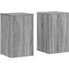 vidaXL Supporti per Piante 2 pz Grigio 30x30x50 cm in Multistrato, Supporto per Fiori, Porta Fiori, Supporto per Piante da Interno, Porta Piante