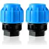 CDDCWZ 2 Pezzi Filettatura Interna da 32 mm x 1 Pollice per Tubo PE