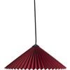 Hay - Sospensione Matin - Rosso - Cotone spalmato plissettato - Designer Inga Sempé