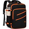 MATEIN Zaino 40x30x20 Ryanair, 24L Bagaglio a Mano da Viaggio Aereo Cabina | Zaino Bagaglio a Mano 40x30x20 Uomo Donna, Porta PC 15.6 Pollici, TSA, Tasca Impermeabile, per Ryanair e Easyjet, Arancione