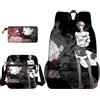 Anjinguang Osaki Nana - Set di 3 zaini con stampa 3D Komatsu Nana con borsa a tracolla e borsa per cancelleria, zaino casual da viaggio 3 in 1, Tipo 4, Taglia unica, Set di zaini per la scuola