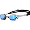 ARENA Cobra Ultra Swipe Mirror Occhialini Nuoto da Gara Unisex Adulto, Occhialini Piscina con Lenti a Specchio Curve, Anti-Appannamento, Protezione UV, 5 Ponti Nasali Intercambiabili