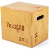 Yes4All 3 in 1 Plyo Box in legno, piattaforma pliometrica per l'allenamento con i salti, box per i salti per l'esercizio in casa e all'aperto