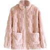 Generisch Giacca in Pile da Donna Inverno Giacca Invernale da Donna Calda Giacca di Teddy da Donna Giacca di Peluche Donna Soffice Giacca in Flanella con Cerniera Giacca in Pile Giacche in Plüsch